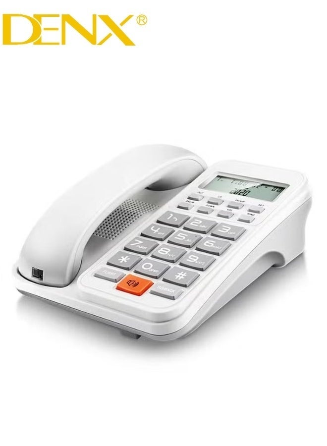 Denx DENX DX3611 Landline Phone – Backlit Display, 16 Ringtones, 3 Alarm Settings, Large Buttons for Easy Dialing, Caller ID, User-Friendly Home & Office Telephone - Image 4