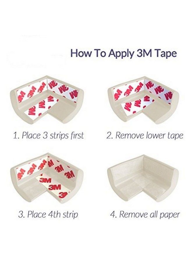 Kuhu Creations Premium Baby Kids Safety Corner Edge Cushion Protector Guard. (4 Units Grey) - Image 5