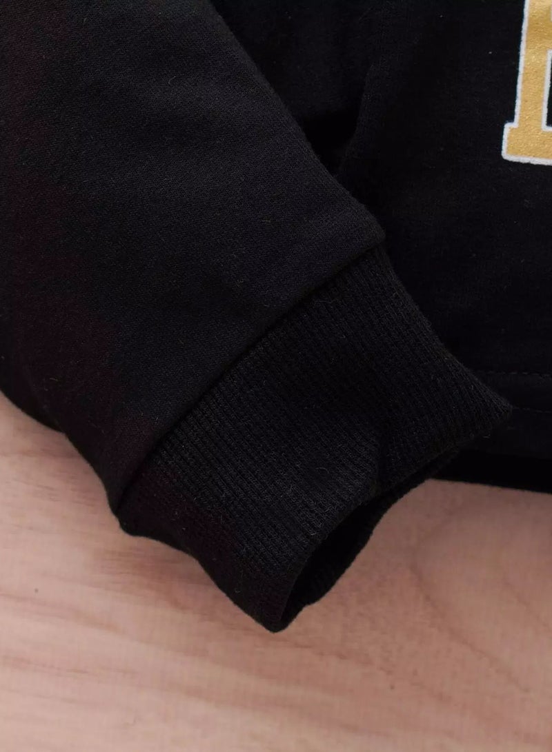 Baby Girl Letter Graphic Hoodie With Joggers  - Image 4