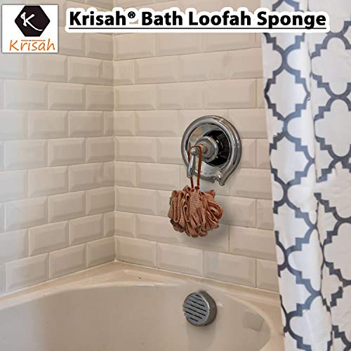 Krisah® Bath Loofah/Luffa/Lofah Sponge - Red & Golden Color(Pack of 2) - Image 4