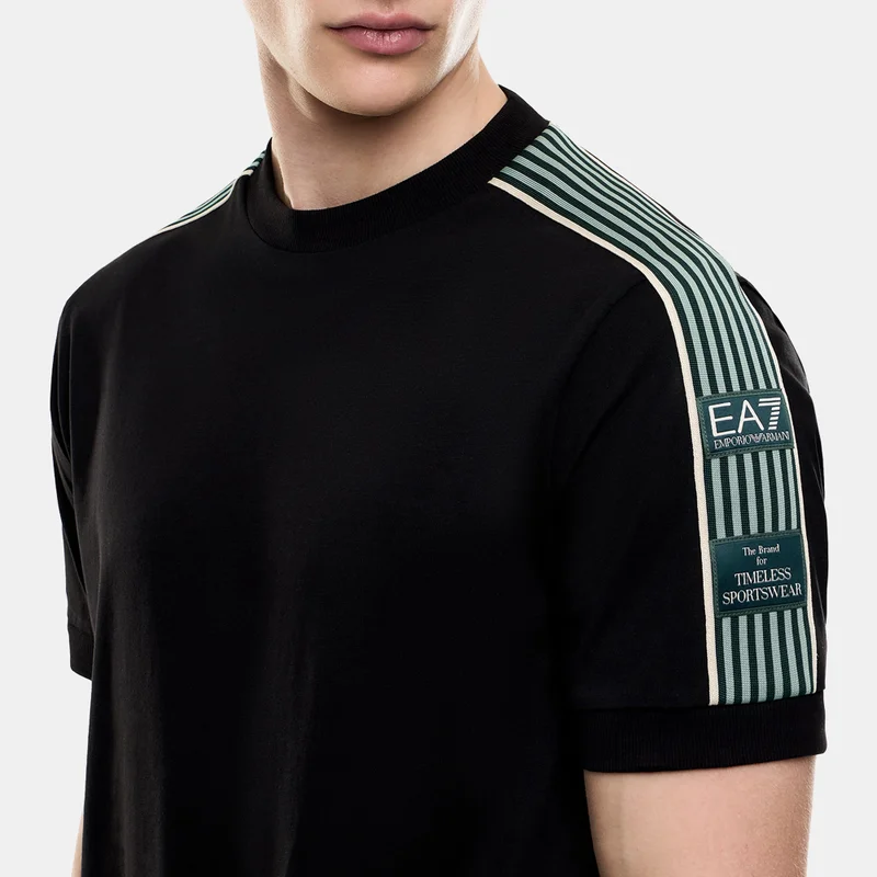 EA7 Emporio Armani Black Men's Logo Series T-Shirt for Men | Best Price UAE