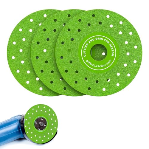 Serplex® 3Pcs Diamond Saw Blades 11.5cm Dia. Multi-Pore Abrasive Disc for Cutting, Polishing, Universal Hard Diamond Saw Blades for Porcelain, Ceramic, Granite, Marble - Image 1