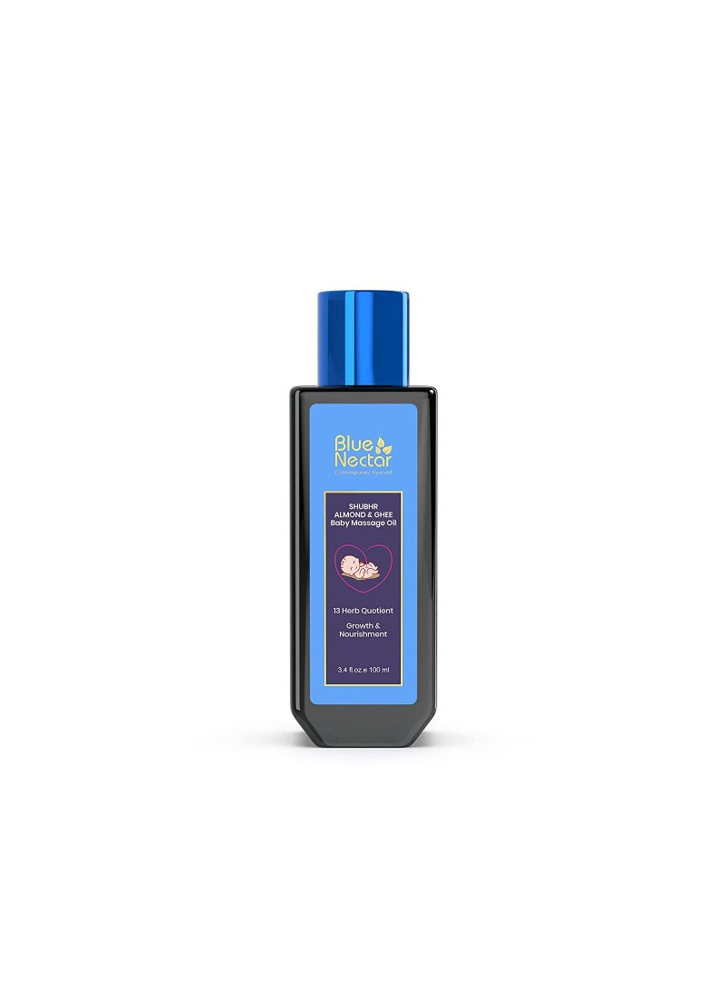 Blue Nectar Blue Nectar Ayurvedic Baby Massage Oil 100ml  - Image 1