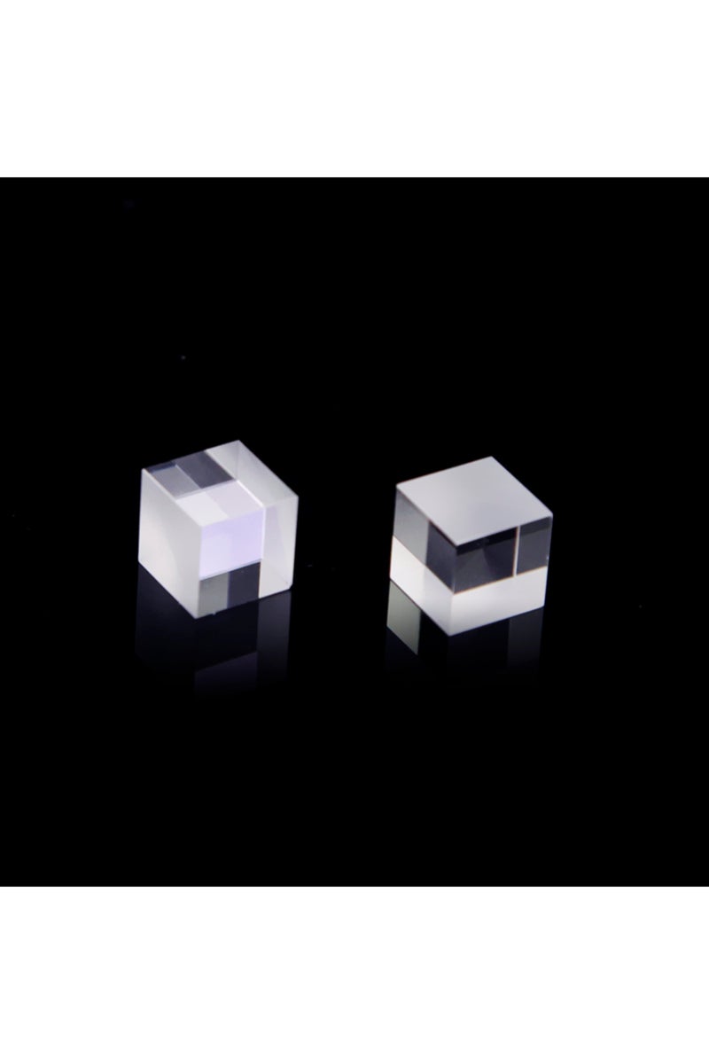 erorex 10*10*10mm Optical Glass Cube Beamsplitters Prism: Semi-Reflective and Semi-Transmissive Splittin... - Image 3