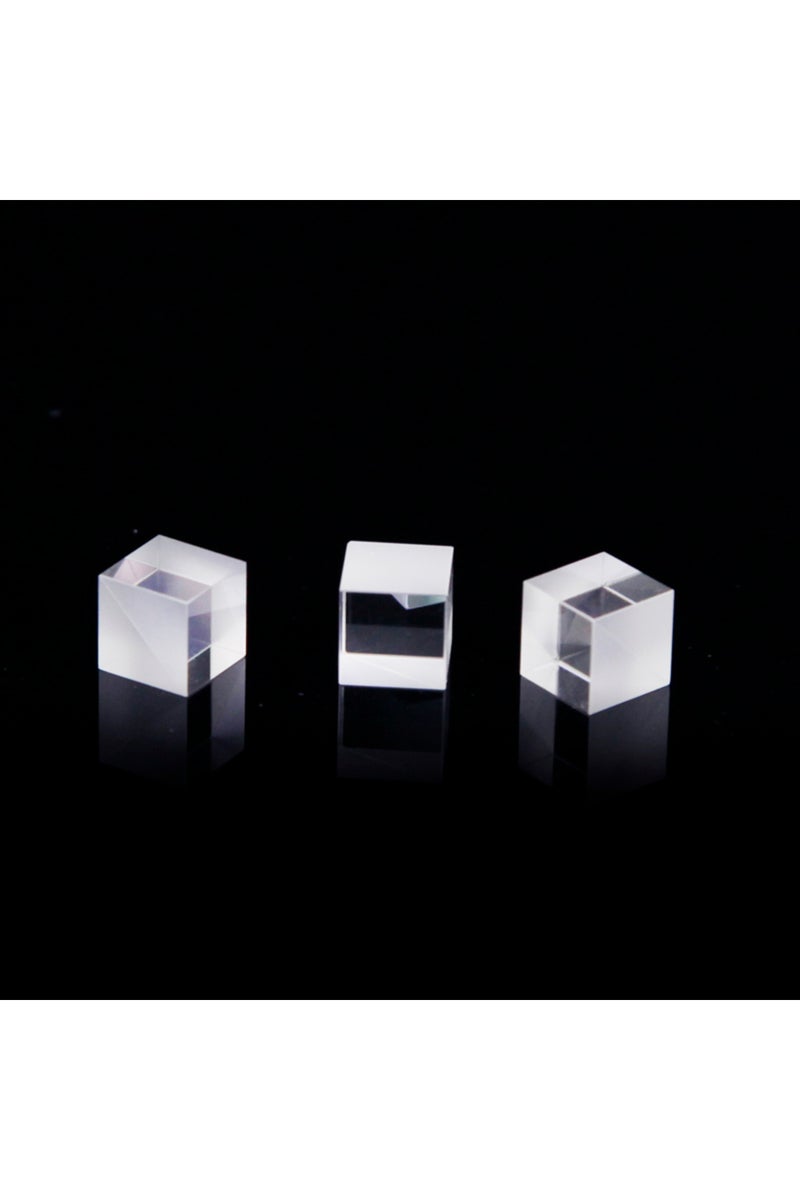 erorex 10*10*10mm Optical Glass Cube Beamsplitters Prism: Semi-Reflective and Semi-Transmissive Splittin... - Image 5