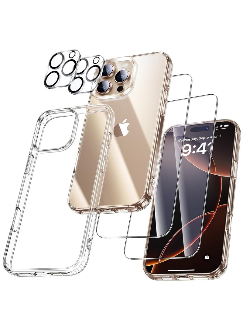 ELTRAZONE 5-in-1 iPhone 16 Pro Case (6.3", 2024) – Full Protection Kit with 2 Screen Protectors, 2 Lens Protectors & Cleaning Kit - Image 1
