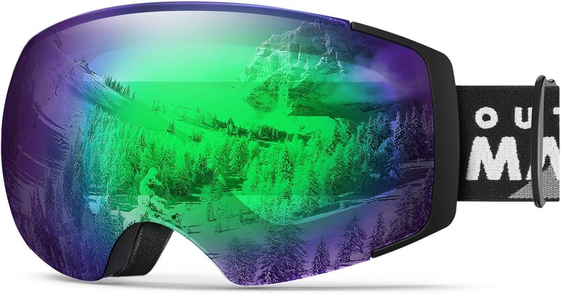 OutdoorMaster Ski Goggles PRO - Frameless, Interchangeable Lens 100% UV400 Protection Snow Goggles for Men & Women - Image 1