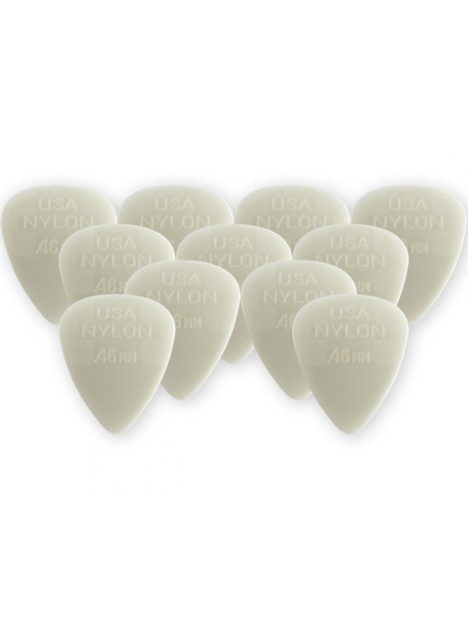 JIM DUNLOP Dunlop 44P46 .46mm Nylon Standard Guitar Picks, 12-Pack  - Image 1