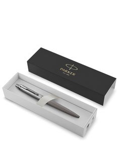 Parker Pen Company Parker Jotter Ball Point Pen, Gray with Chrome Trim, Medium Point , Gift Box (Made in France)  - Image 3