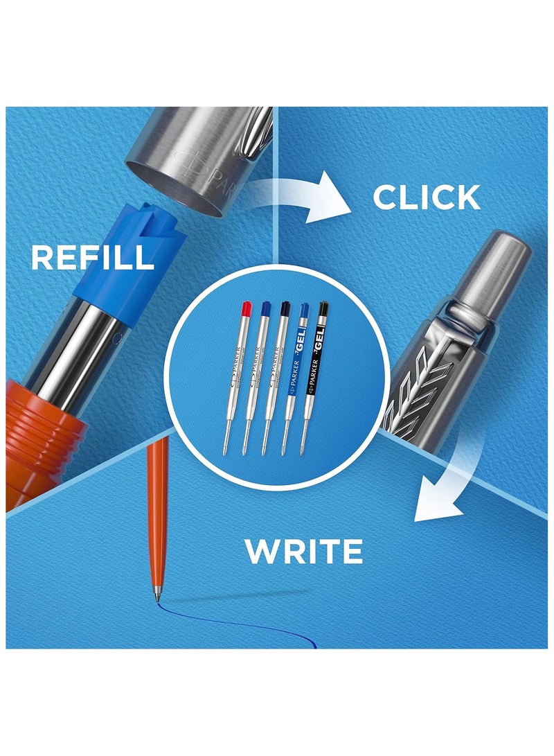 Parker Jotter Ball Point Pen, Gray with Chrome Trim, Medium Point , Gift Box (Made in France) - Image 4