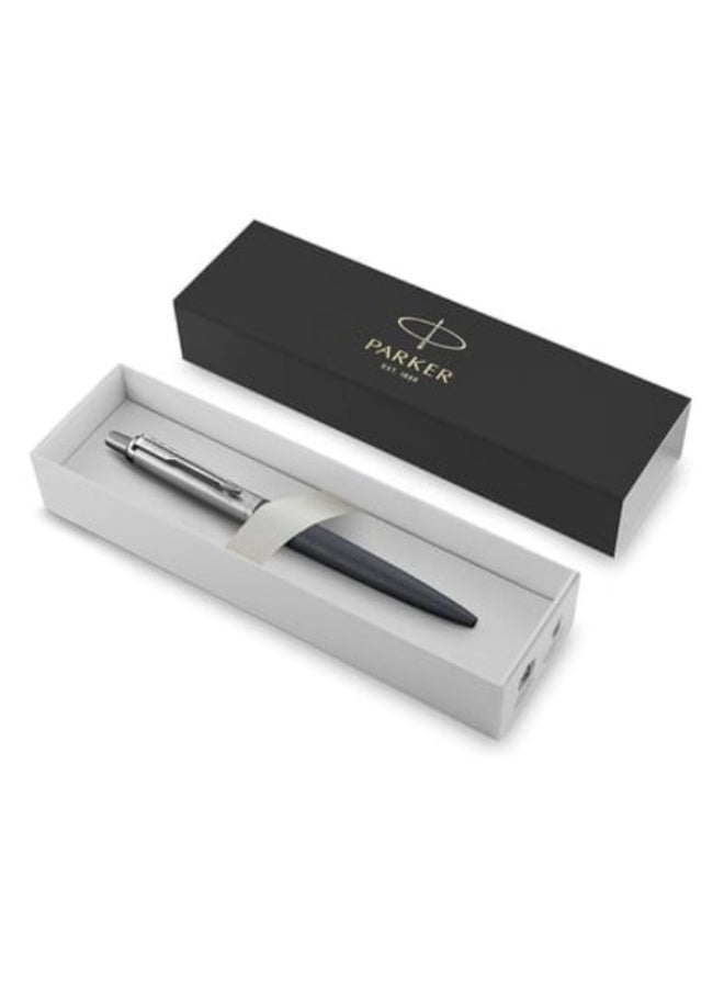 Parker Jotter Ball Point Pen, Gray with Chrome Trim, Medium Point , Gift Box (Made in France) - Image 1