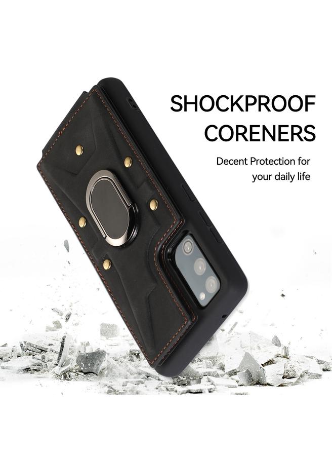S-TOP Case For Samsung Galaxy S20+ Armor Ring Wallet Back Cover Phone Case - Image 3