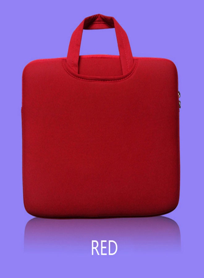 Lss Soft Sleeve Bag Briefcase Handlebag Pouch Portable Laptop Bag Replacement for 14-inch 14'' Ultrabook Laptop Red - Image 4