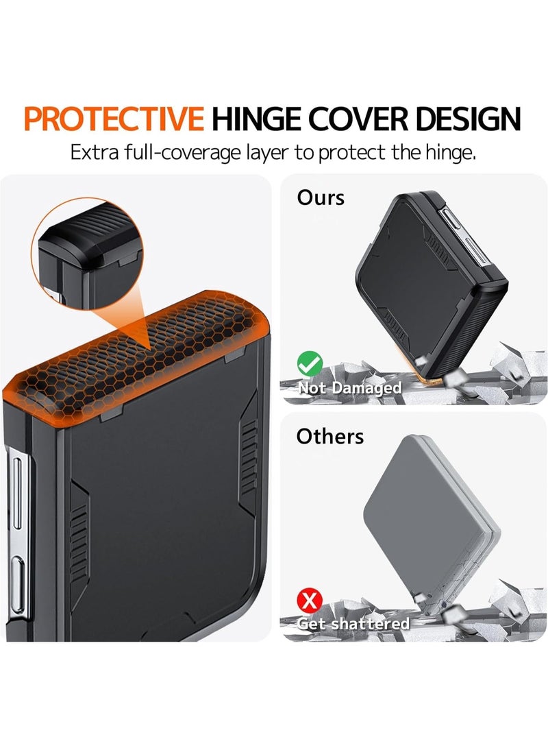 General Galaxy Z Flip 6 Case with Hinge Protective & Screen Protector, All-Round Protective Heavy Duty Protective case for Z Flip 6 2024  - Image 3