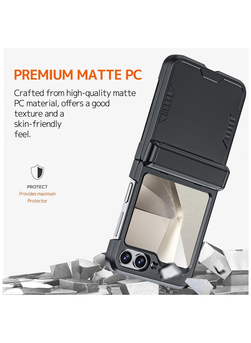 General Galaxy Z Flip 6 Case with Hinge Protective & Screen Protector, All-Round Protective Heavy Duty Protective case for Z Flip 6 2024  - Image 4