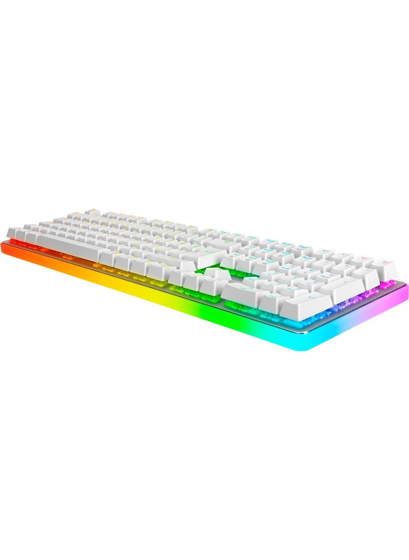 GameBooster - G918 Fire Storm RGB Red Switch White Mechanical Gaming Keyboard - Image 1