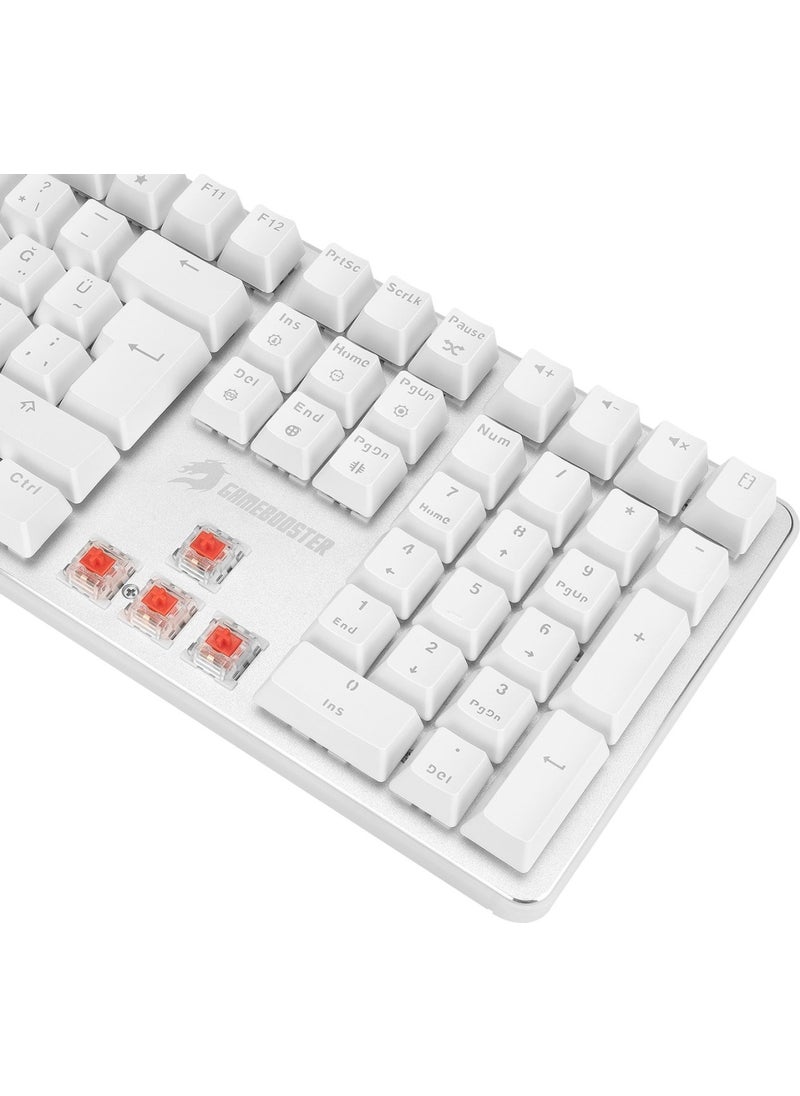 GameBooster - G918 Fire Storm RGB Red Switch White Mechanical Gaming Keyboard - Image 1