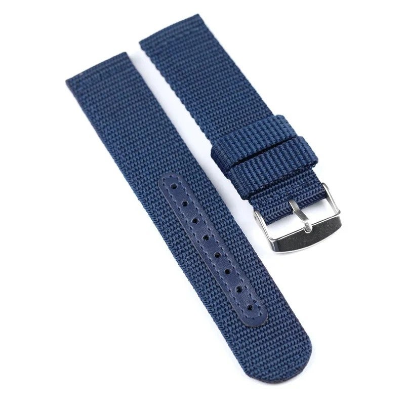Bluejw Replacement Color Two-Piece Premium Nylon Sport Smart Watch Band Strap for Men – Compatible with 18mm, 20mm, 22mm, 24mm Watches – Easy to Replace the Watch Strap - Image 3