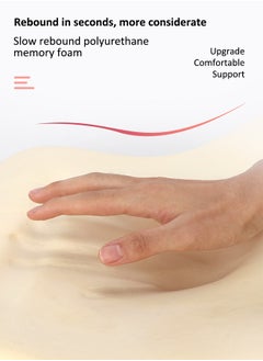 ماركة غير محددة وسادة دعم أسفل الظهر لكرسي المكتب، وسادة دعم الظهر للسيارة، الكمبيوتر، كرسي الألعاب، وسادة ظهر من إسفنج الذاكرة لتخفيف الألم وتحسين الوضع، غطاء شبكي بأشرطة مزدوجة قابلة للتعديل  - Image 5