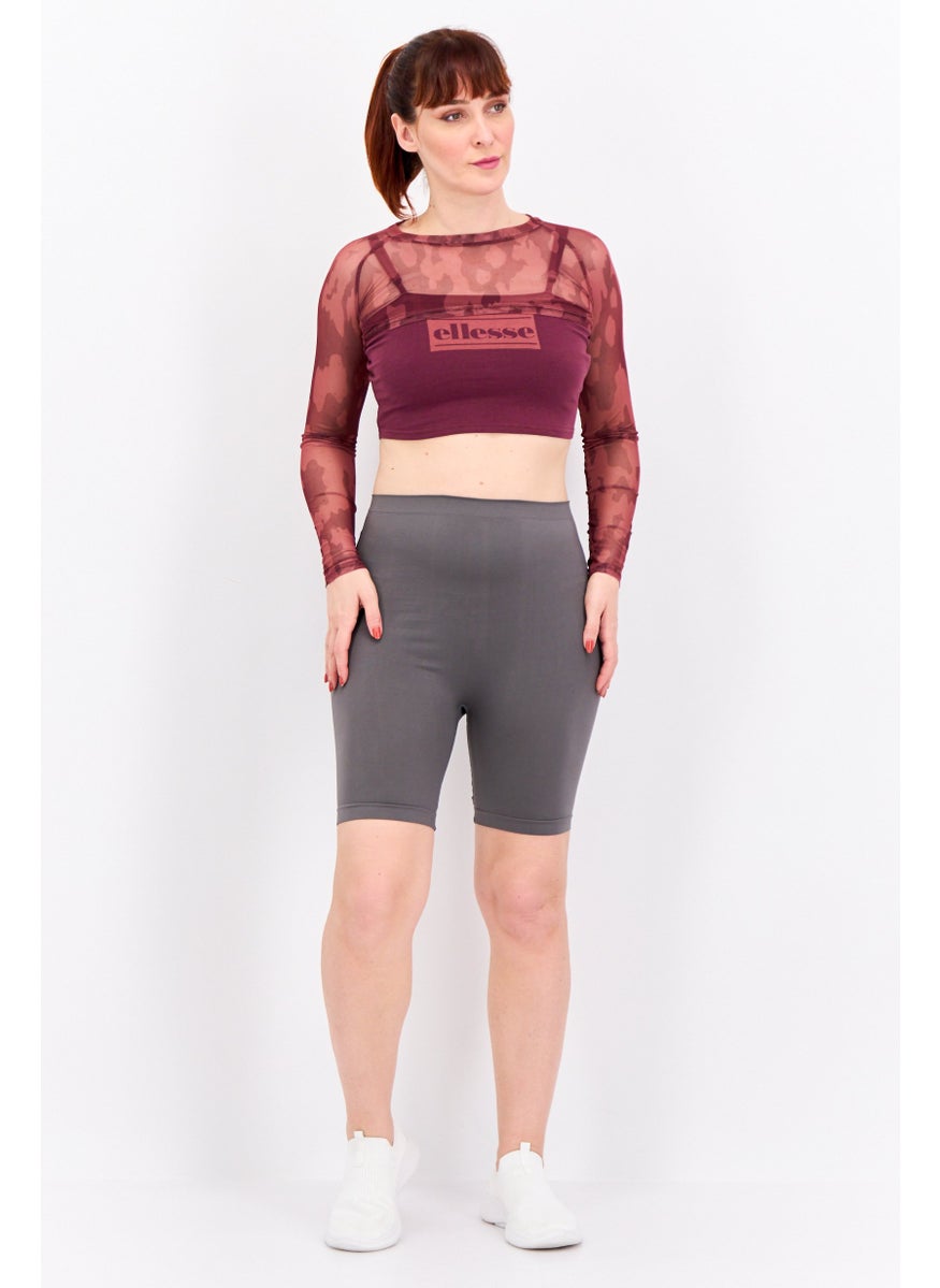 Ellesse Women Sportswear Fit Long Sleeves Outdoor Tops, Dark Purple  - Image 3