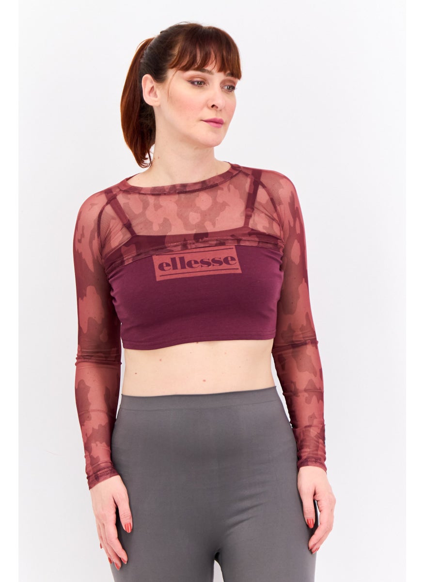 Ellesse Women Sportswear Fit Long Sleeves Outdoor Tops, Dark Purple  - Image 1