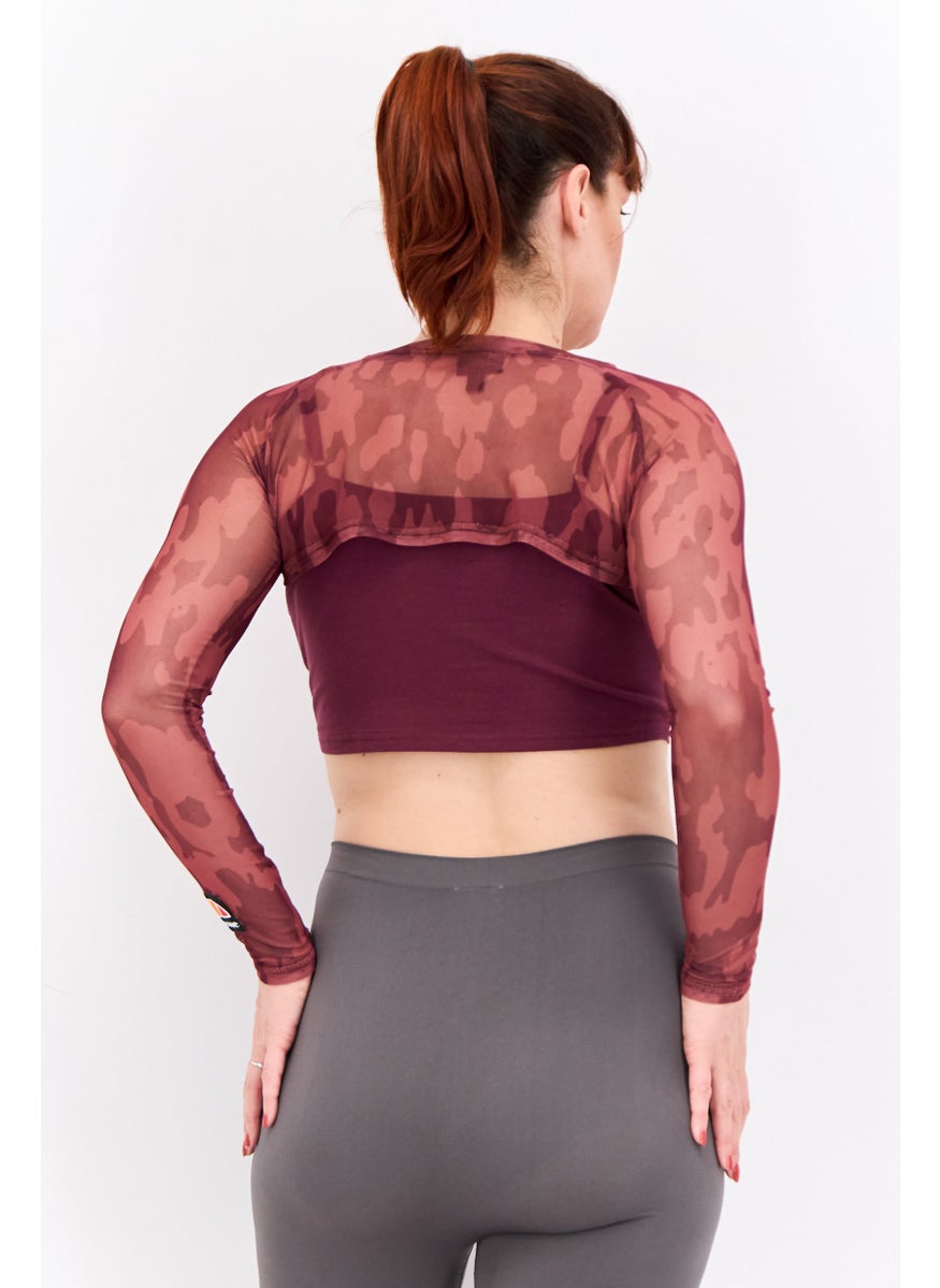 Ellesse Women Sportswear Fit Long Sleeves Outdoor Tops, Dark Purple  - Image 4
