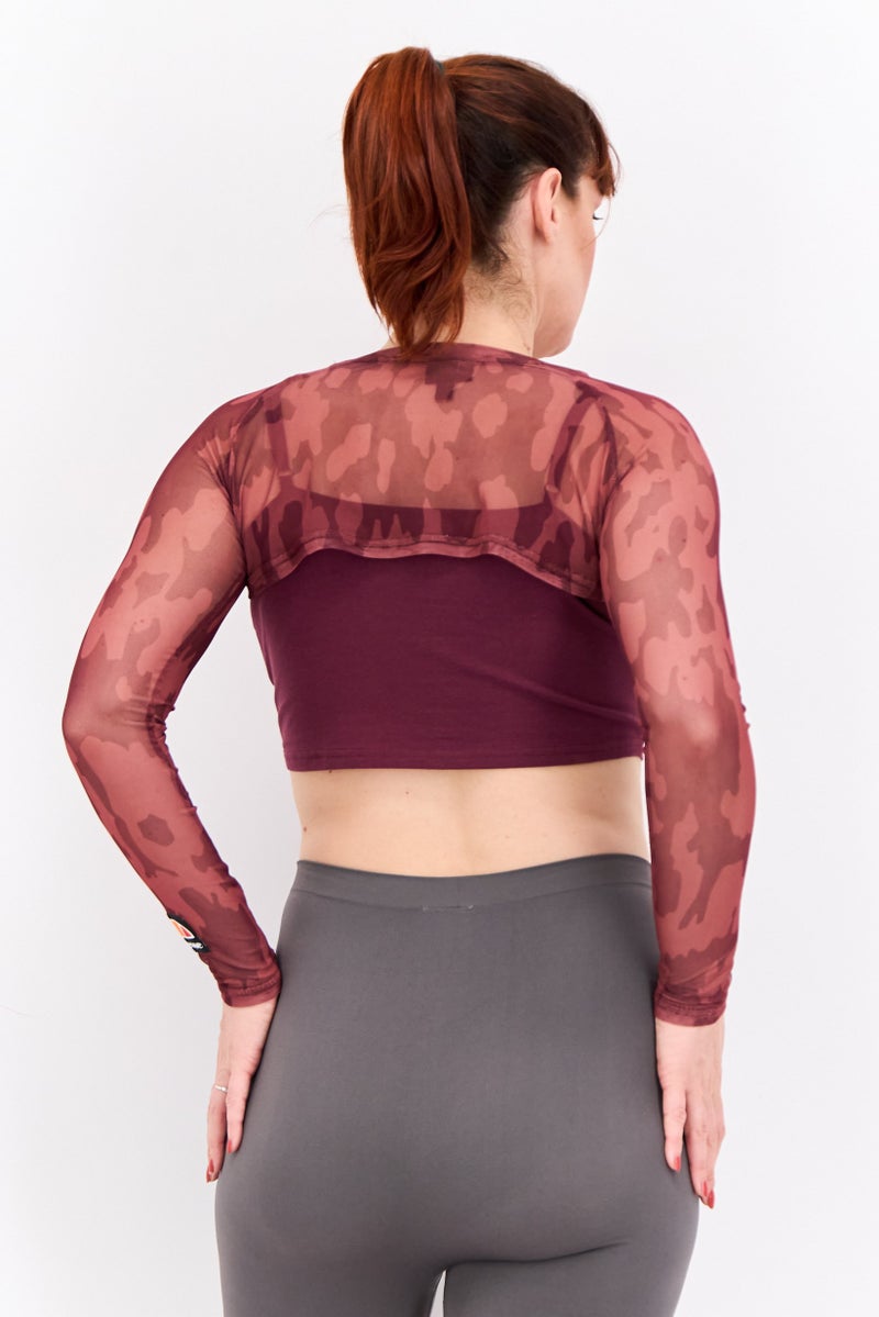 Ellesse Women Sportswear Fit Long Sleeves Outdoor Tops, Dark Purple - Image 4