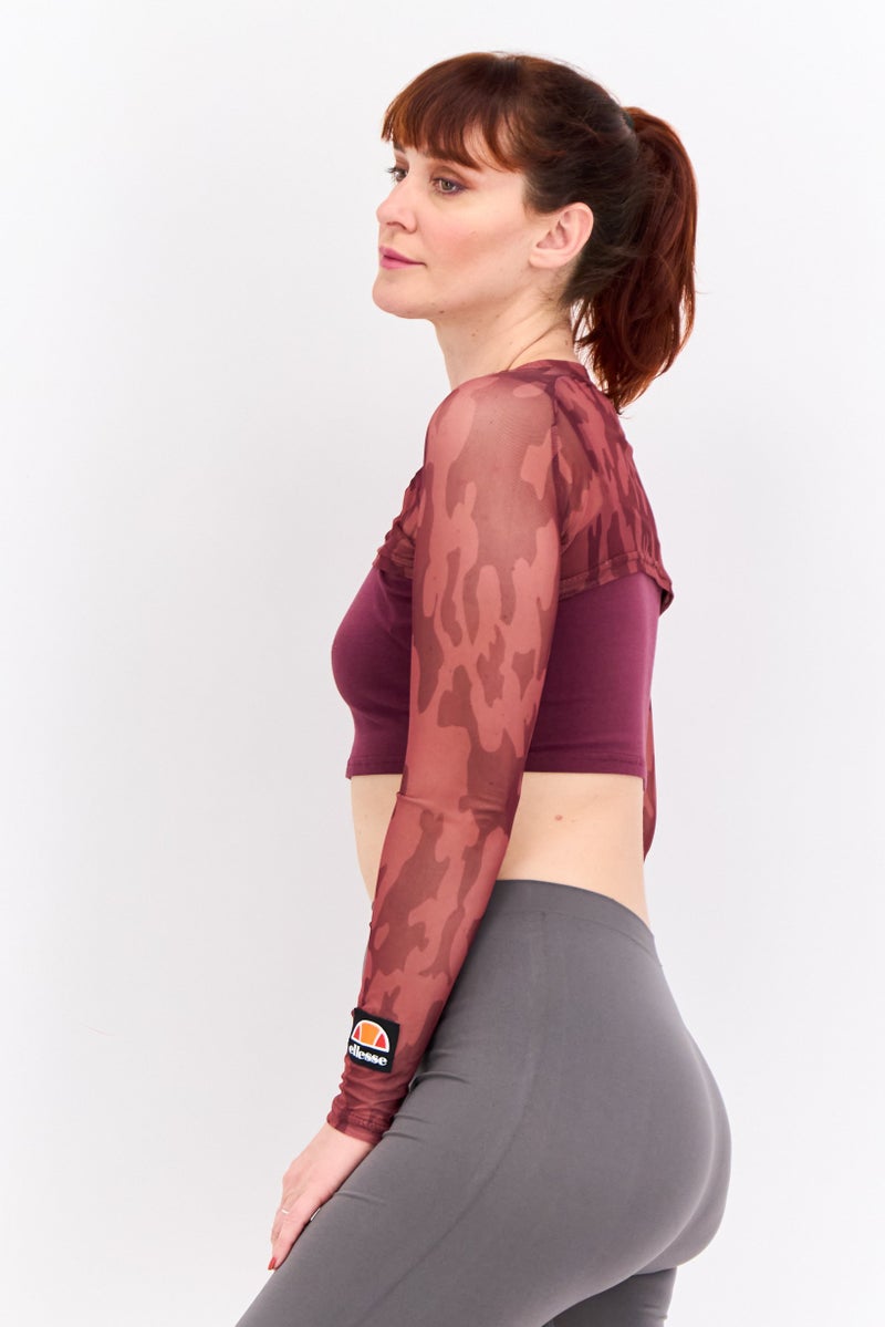 Ellesse Women Sportswear Fit Long Sleeves Outdoor Tops, Dark Purple - Image 2