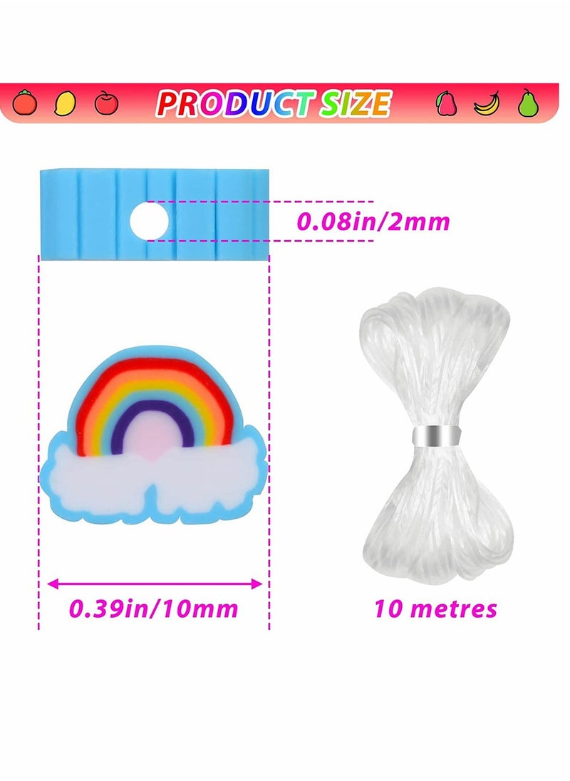 SYOSI DIY Bead Set, 480pcs Children Pop Beads for Making Necklace Bracelet Ring, Art Craft & Jewellery Making Kit for Kids Girls Age 4 5 6 7 8, 24 Types  - Image 5