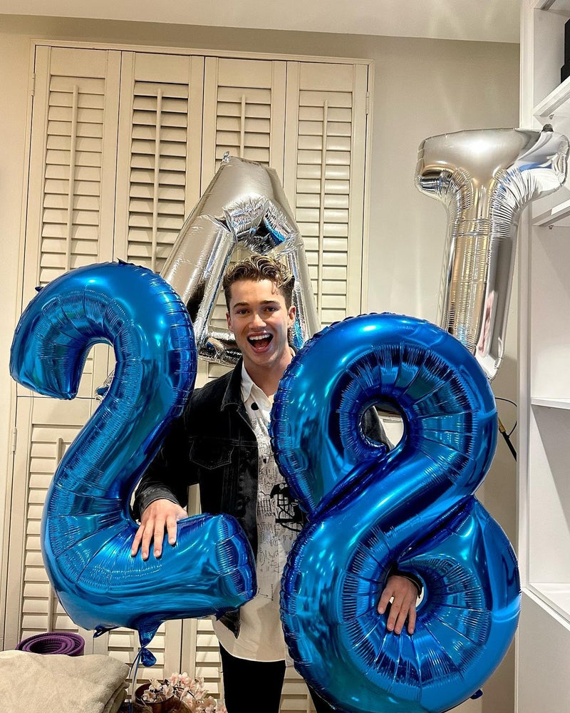 IWERP Navy Blue 2 Balloon, Number Balloon 40 Inch, Two Number Birthday Decorations, Second 2nd Birthday Party Supplies, Number 2 - Image 3