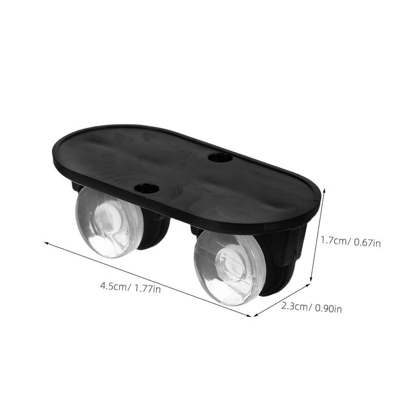 Black Adhesive Pulley Wheels For Heavy Duty Furniture Storage Racks - Image 3