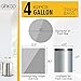 Ginkgo 4 Gallon Trash Bags Drawstring White Small Garbage Bags for Bathroom Unscented 15 Liter Plastic Wastebasket Liners 62 Count - Image 4