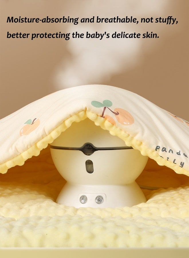 Aissiora 90x90 cm Newborn Swaddle Blanket 650g Baby Swaddle Blanket 3D Massage Particles Fluffy and Soft, Suitable for Newborns 0-1 Years Old - Image 5