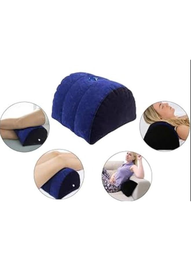 Portable Inflatable Pillow Mount Bolster Roll for Body Positioners for Legs and Back Support with Foot Pump - Image 2