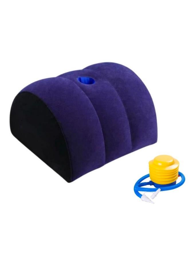 Portable Inflatable Pillow Mount Bolster Roll for Body Positioners for Legs and Back Support with Foot Pump - Image 1