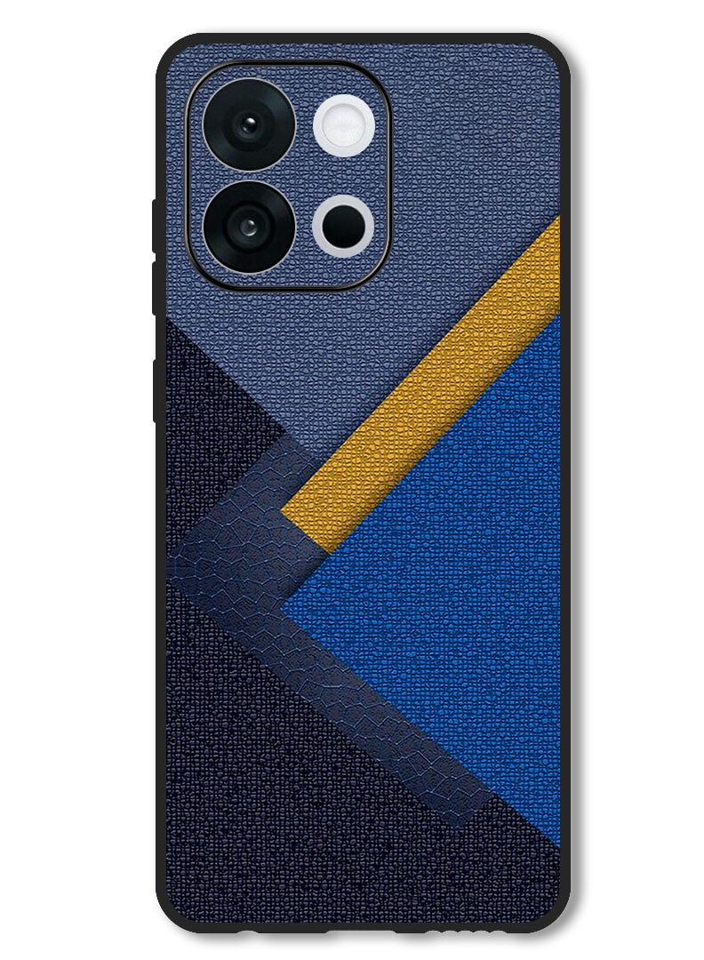 Theodor Case Compatible with OnePlus 13T 6.32 Inch Protection Shockproof Bumper Cover Triangles Leather Shades Pattern - Image 1