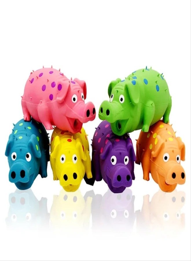 PnM Pet Dog Squeaky Shrilling Pig Toy for Dogs & Puppies - Orange - Image 2