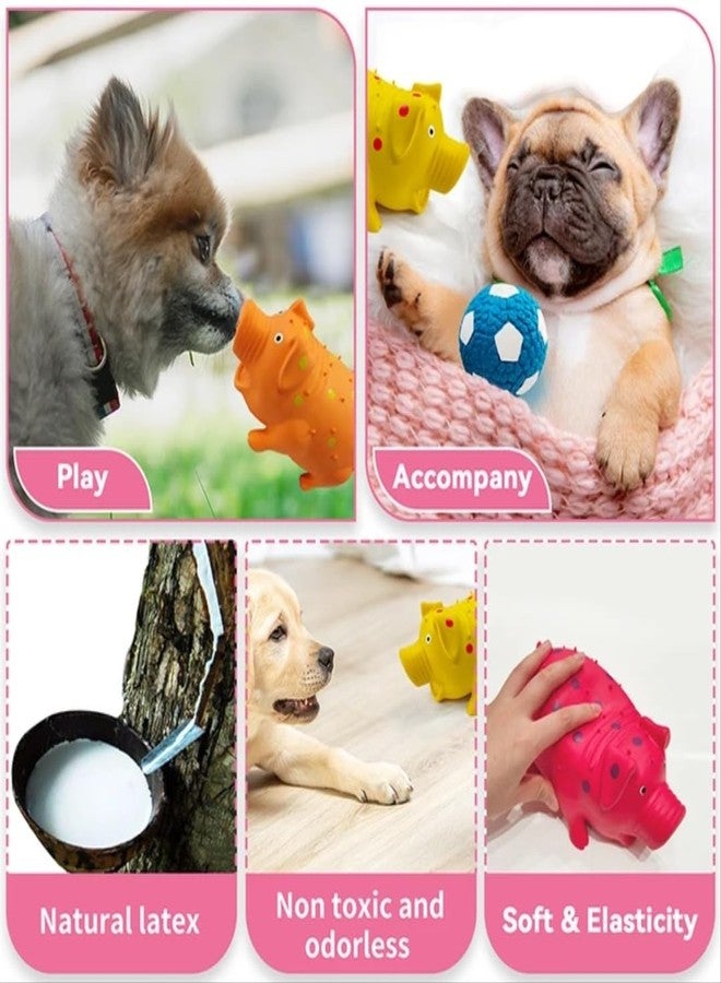 PnM Pet Dog Squeaky Shrilling Pig Toy for Dogs & Puppies - Orange - Image 3