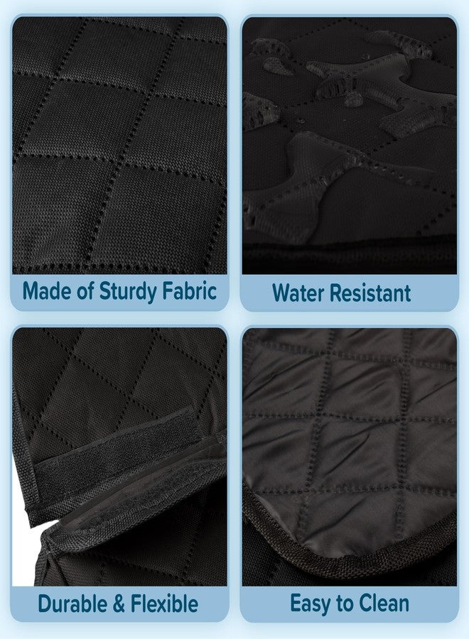 PETMAKER Dog Car Seat Cover for Back Seat - Water-Resistant Car Seat Protector for Cars, Trucks, and SUVs - Seat Cover Protects from Scratches, Mud, Pet Hair and Accidents - Car Accessories (Black) - Image 3