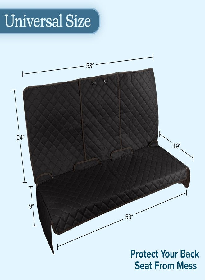 PETMAKER Dog Car Seat Cover for Back Seat - Water-Resistant Car Seat Protector for Cars, Trucks, and SUVs - Seat Cover Protects from Scratches, Mud, Pet Hair and Accidents - Car Accessories (Black) - Image 5