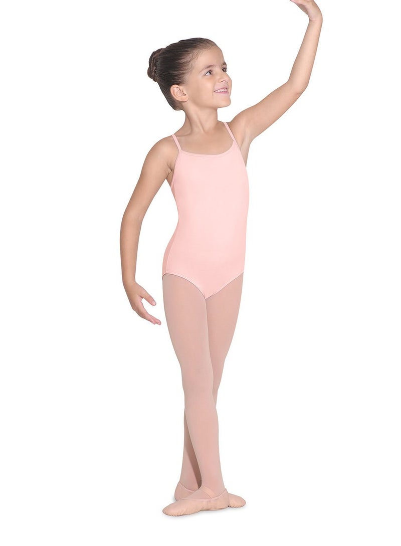 Bloch Dance Girls Parem Microlux Camisole Leotard Light Pink 46 - Image 2