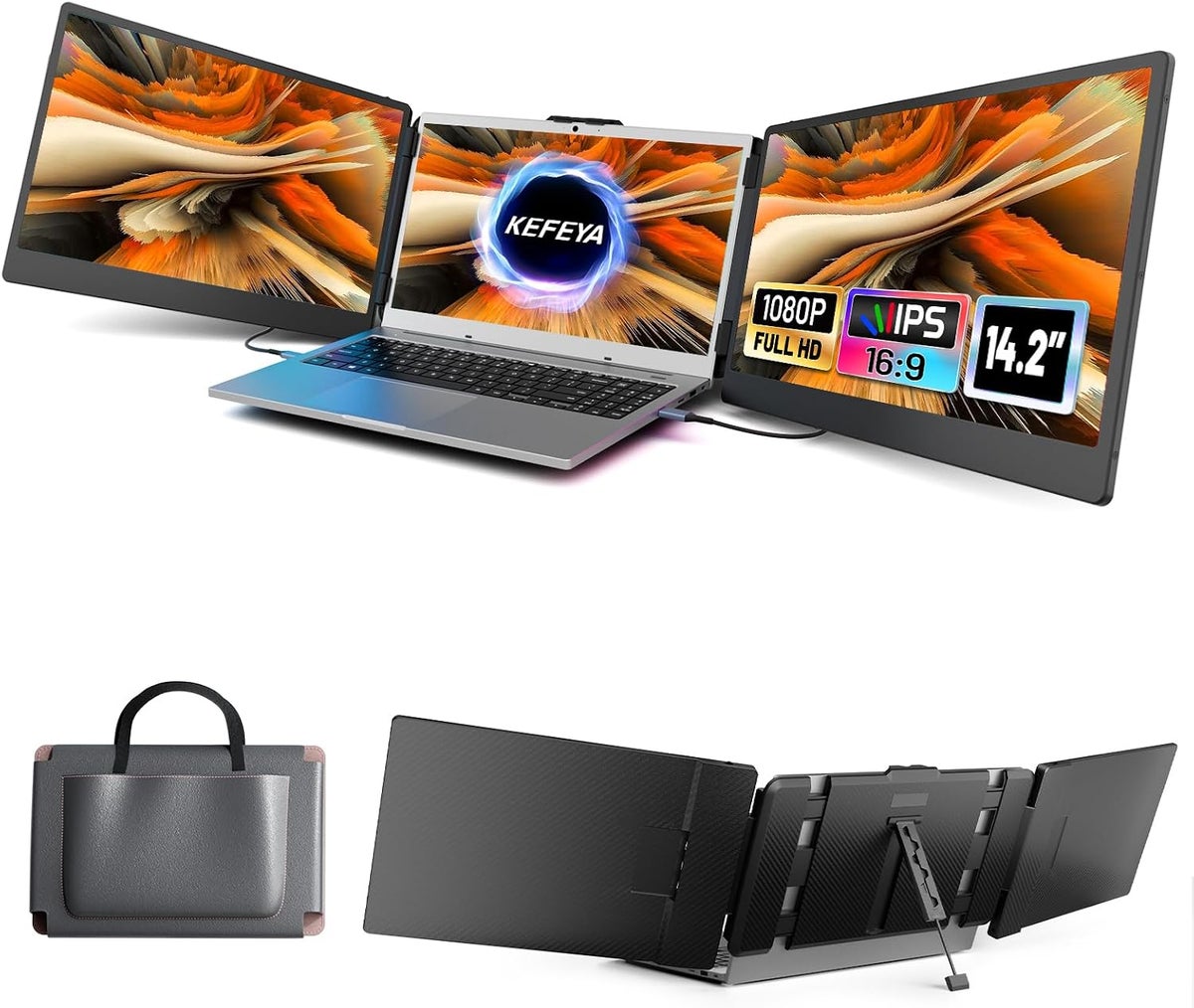 Generic Generic 14 2 Portable Triple Monitor 14.2 inch Z18FD42CAC0CB149C942AZ