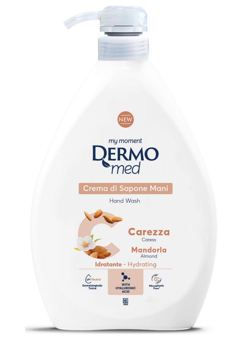 Dermomed Caress Almond Liquid Hand Soap 600 ML - Image 1