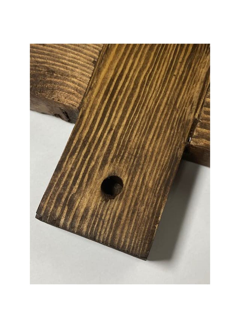 UP TO DATE Handmade high quality natural wood cross with a white cross - Image 2