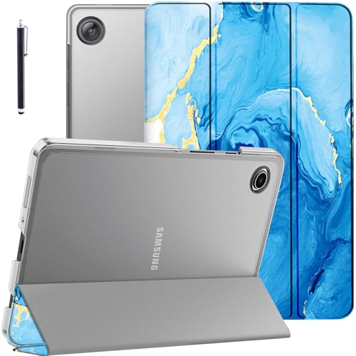 Robustrion Cover for Samsung Galaxy Tab A11 Plus Cover Case 11 inch, Flip Cover Case for Samsung Galaxy Tab A11 Plus Cover/Tab A11+ Tablet Cover with Translucent Back - Ocean Blue - Image 1