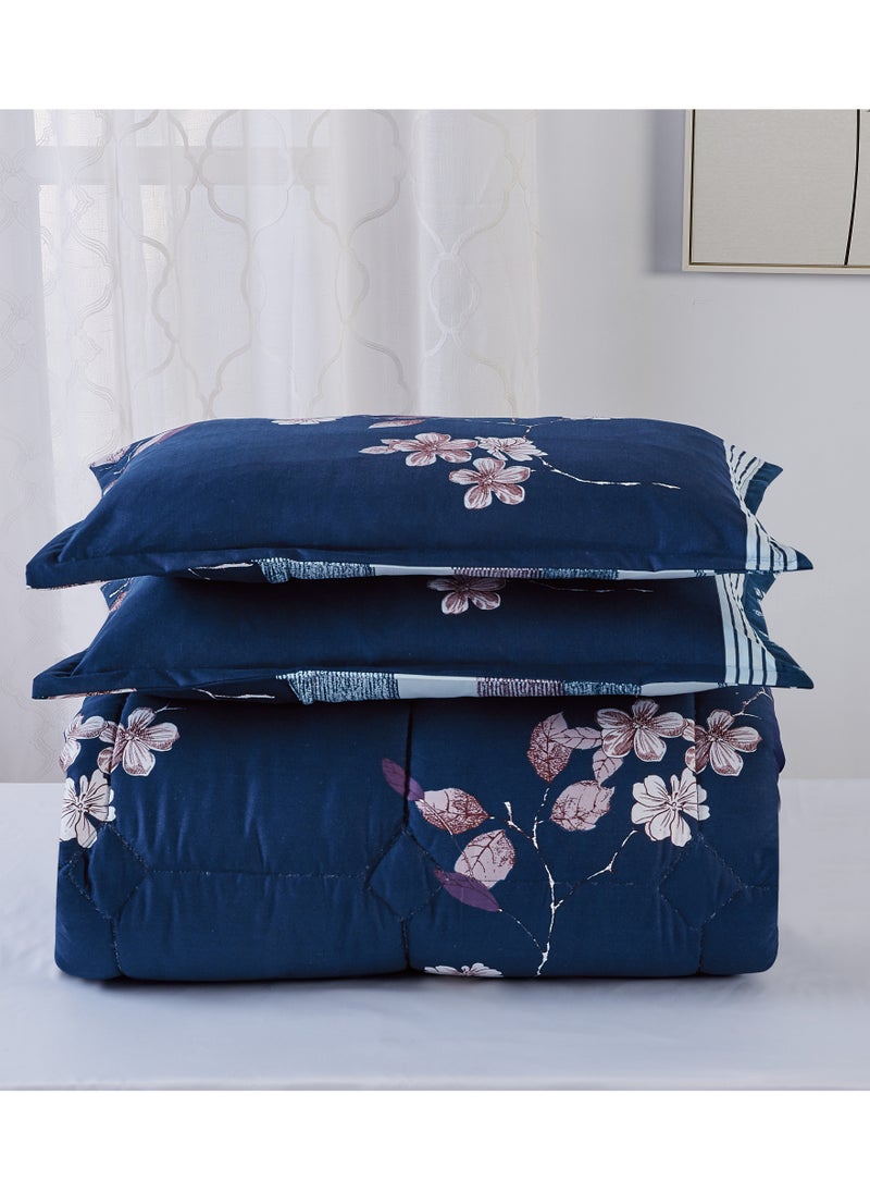 Moon - 6Piece King Size 220x240Cm Comforter Set Medium Filling Bedding Set for All Season Includes 1Comforter 1Bedsheet 2Pillow Shams and 2Cushion cases - Image 1