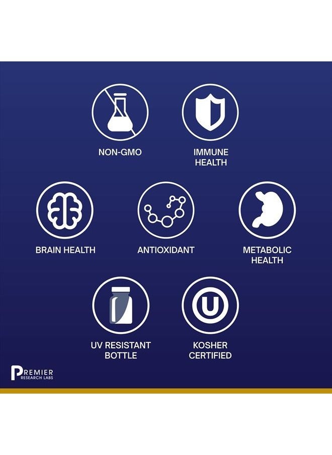 Premier Research Labs - Liquid Zinc Ultra - Highly Absorbable Liquid Zinc - Supports Healthy Immune System - Non-GMO, Vegan - 8 Fl Oz (47 Servings) - Image 1