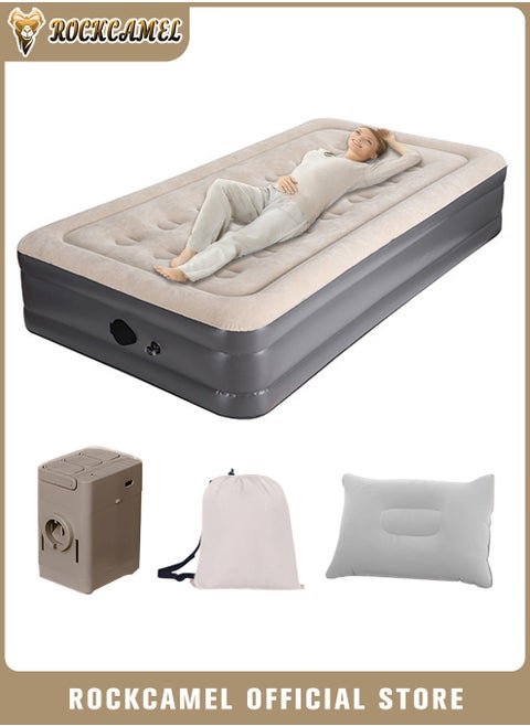 Self-Inflating Mattress, Portable Inflatable Bed With Built-In Air Pump, Can Be Inflated And Deflated Quickly, Ideal For Home, Guests, Camping, Travel, and Outdoor Use 190*99*40cm