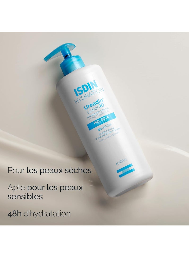 ISDIN - Ureadin Ultra 10 Repairing Lotion Plus Intense Hydration 10 Urea Isdin and Dexpanthenol 400ml - Image 1
