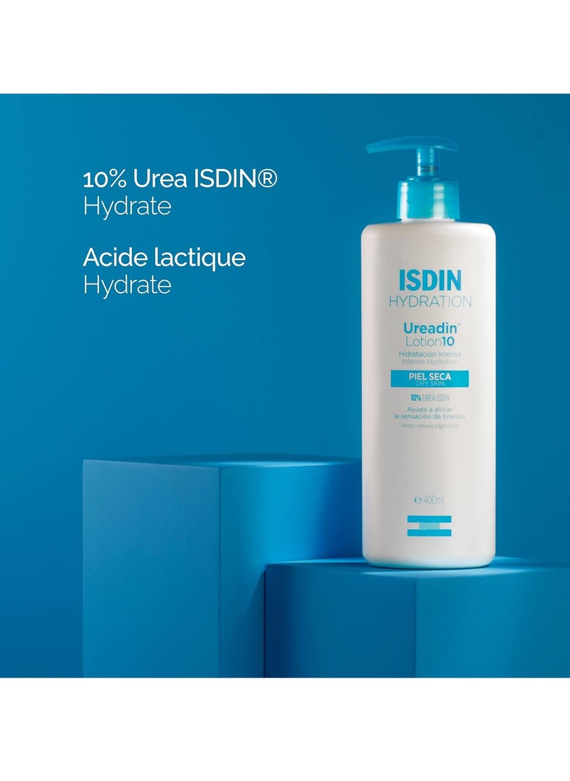 ISDIN - Ureadin Ultra 10 Repairing Lotion Plus Intense Hydration 10 Urea Isdin and Dexpanthenol 400ml - Image 1
